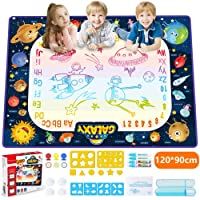 JOYSPACE Agua Dibujo Pintura Pizarra Mágica Alfombra de Agua Doodle Esteras de Agua Doodle Regalos de Dibujo Juegos…
